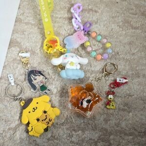 Colorful Kids Toy Keychain Set